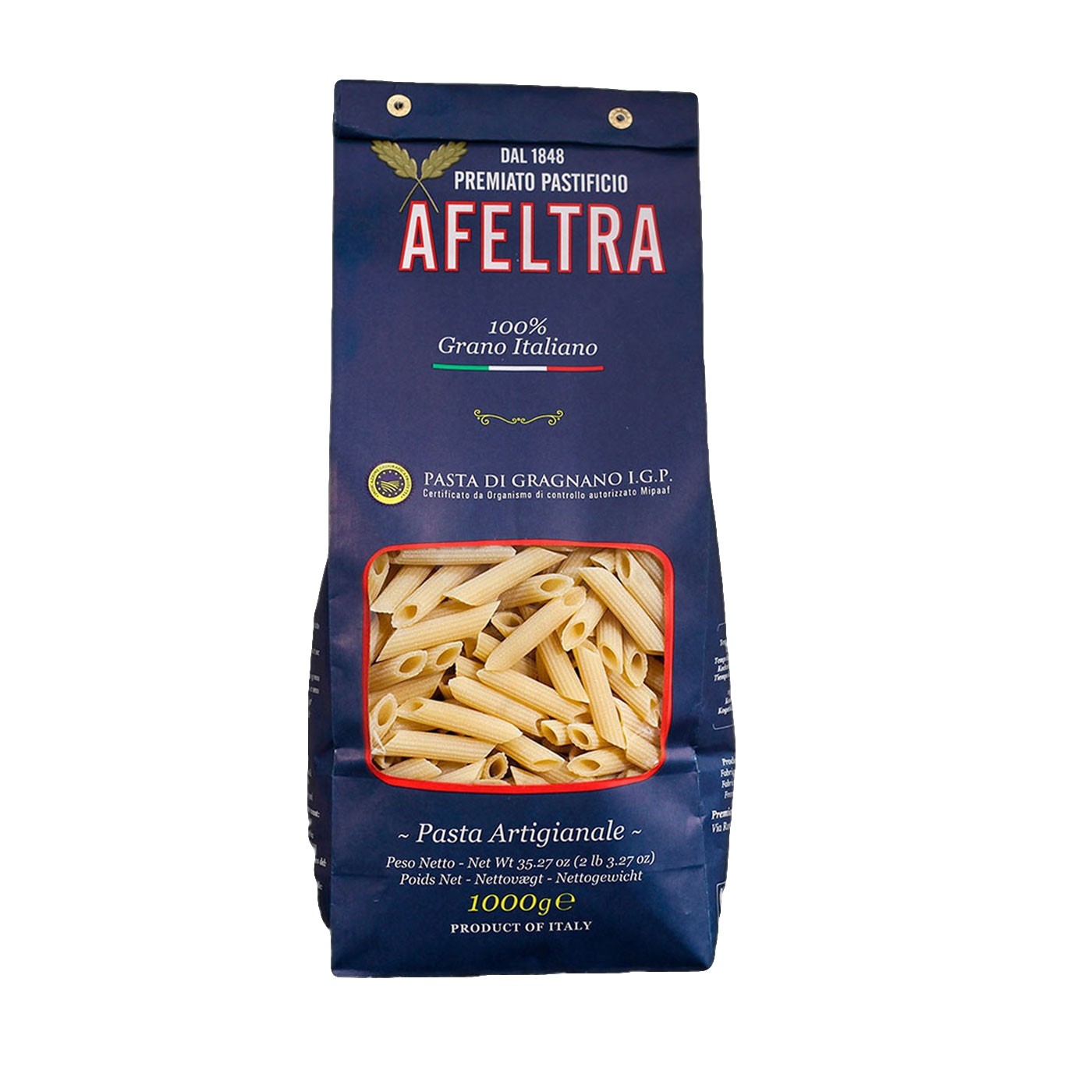 100% Italian Grain Penne Rigate 35.3oz - Afeltra