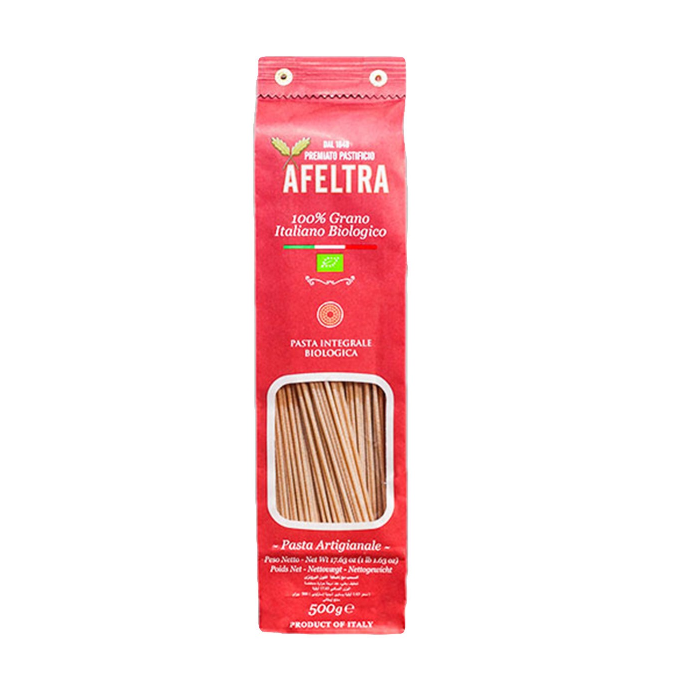 Organic Wholewheat Spaghettoni 17.6oz - Afeltra