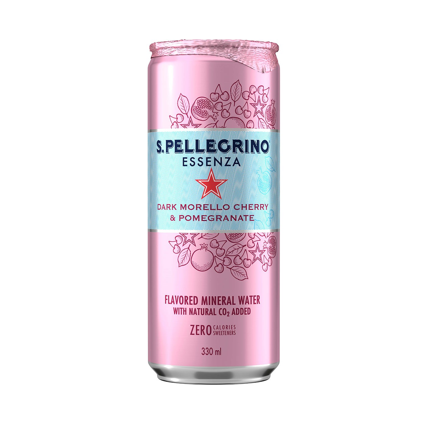 Essenza Cherry and Pomegranate Sparkling Water 11.1 oz