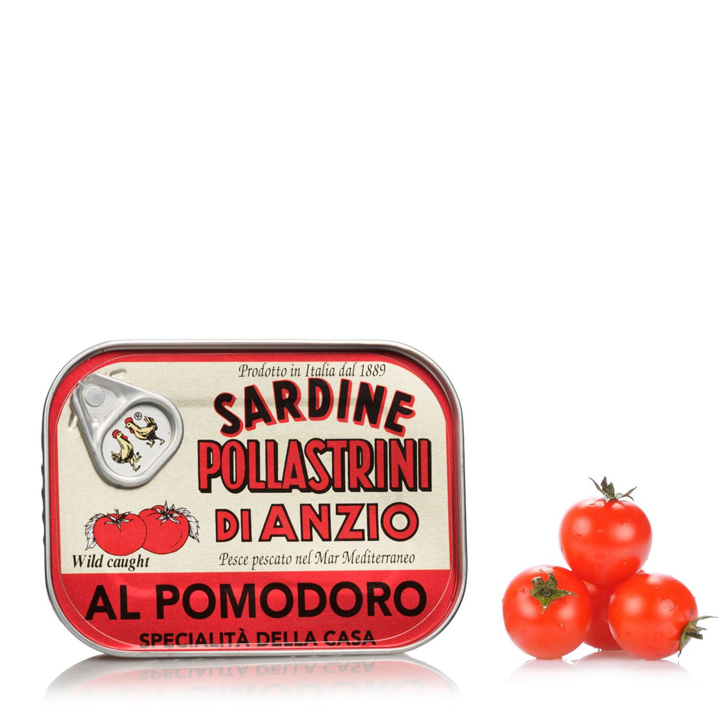 Sardines with Tomato Sauce 3.5 oz Pollastrini Eataly