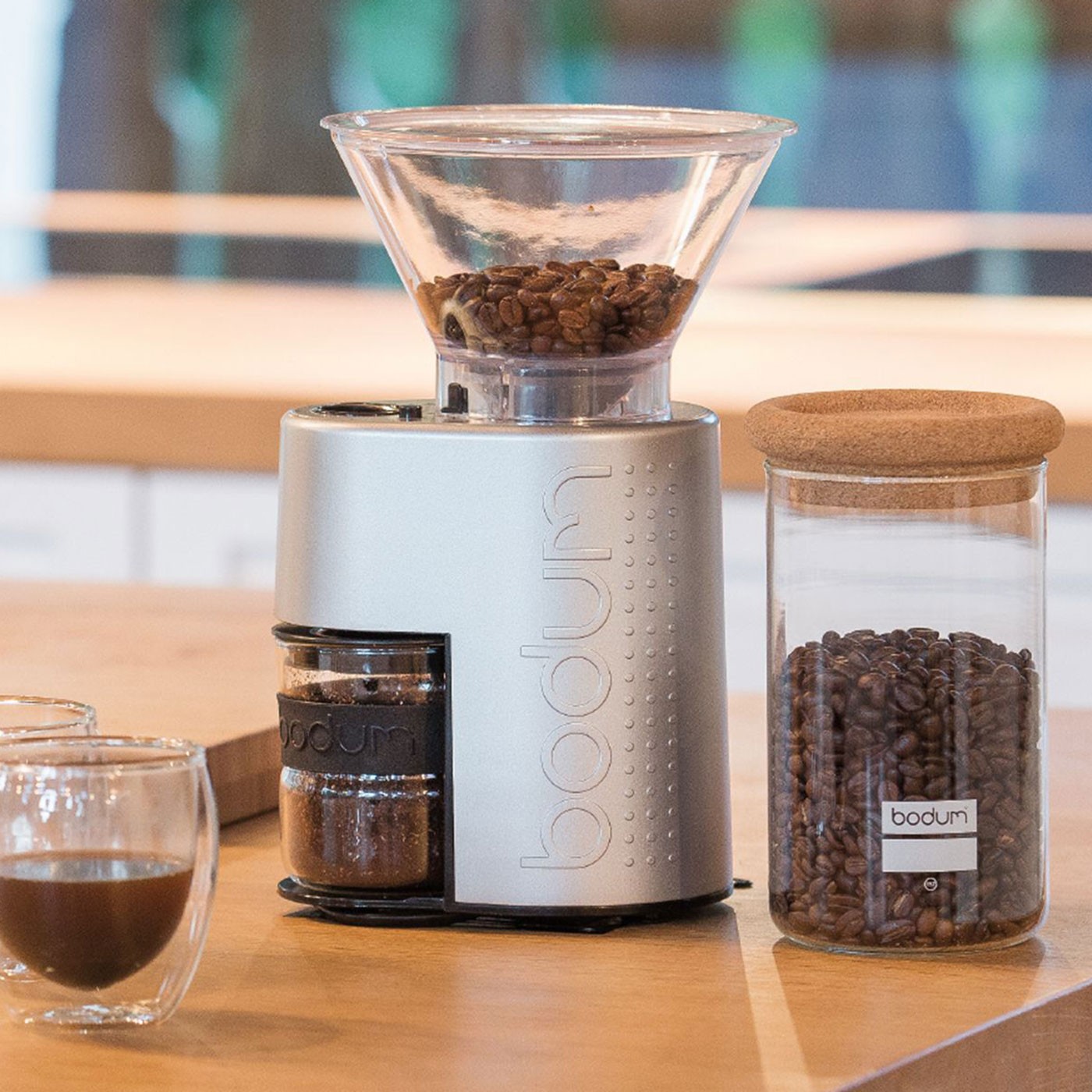 'BISTRO' Burr Silver Coffee Grinder Bodum Eataly