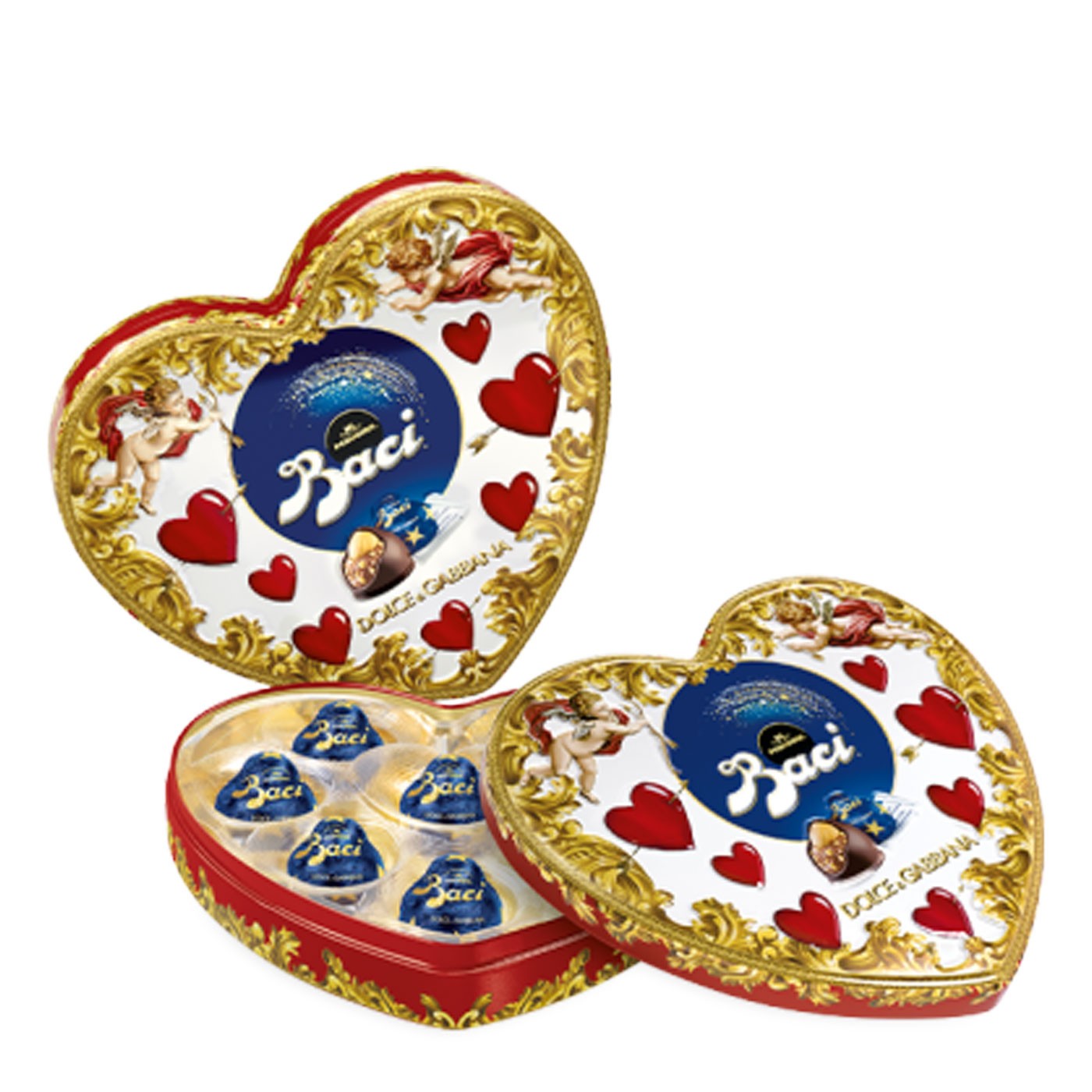Limited Edition Dolce & Gabbana Chocolate Baci in Heart Tin 3.5 oz