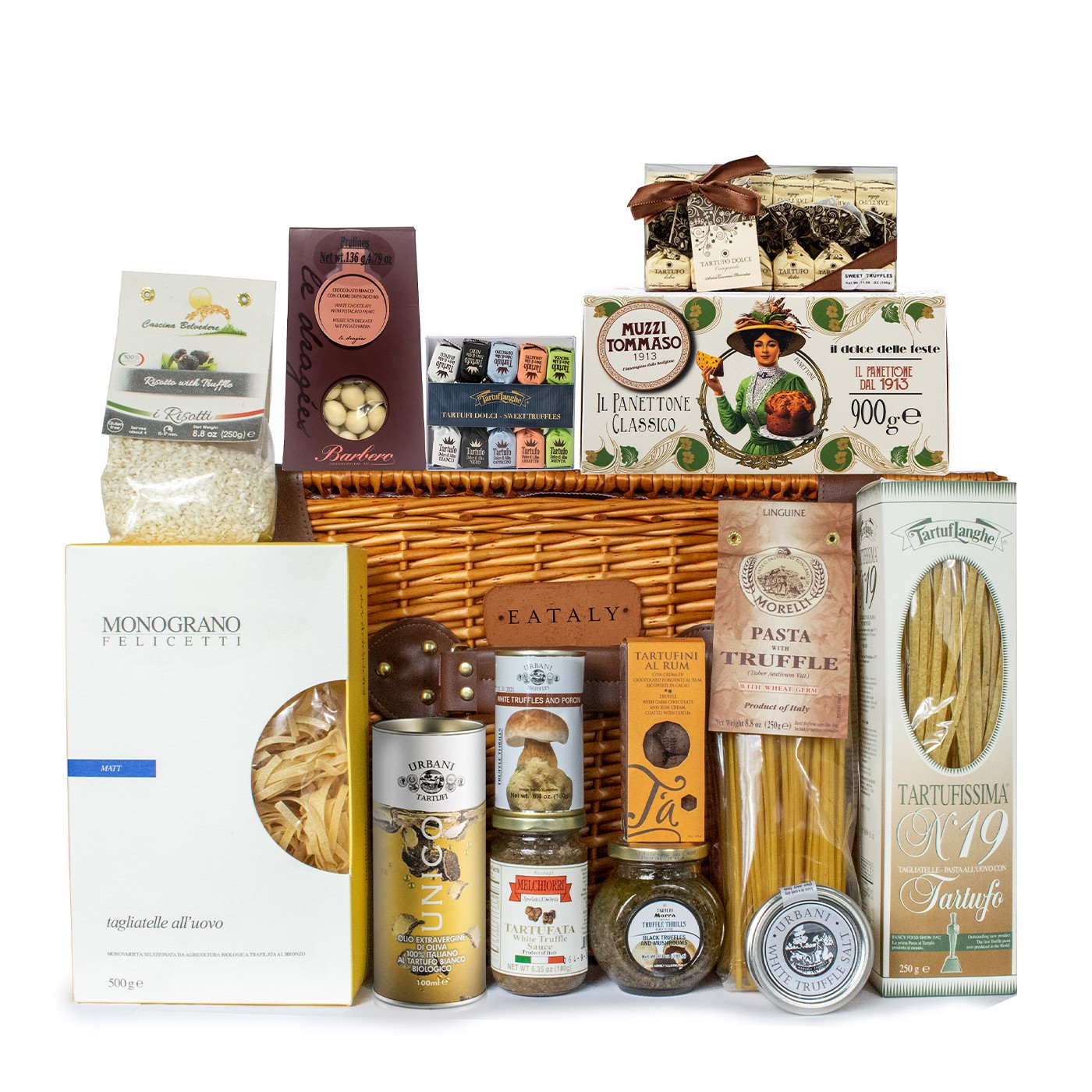 Gourmet gift basket with truffle