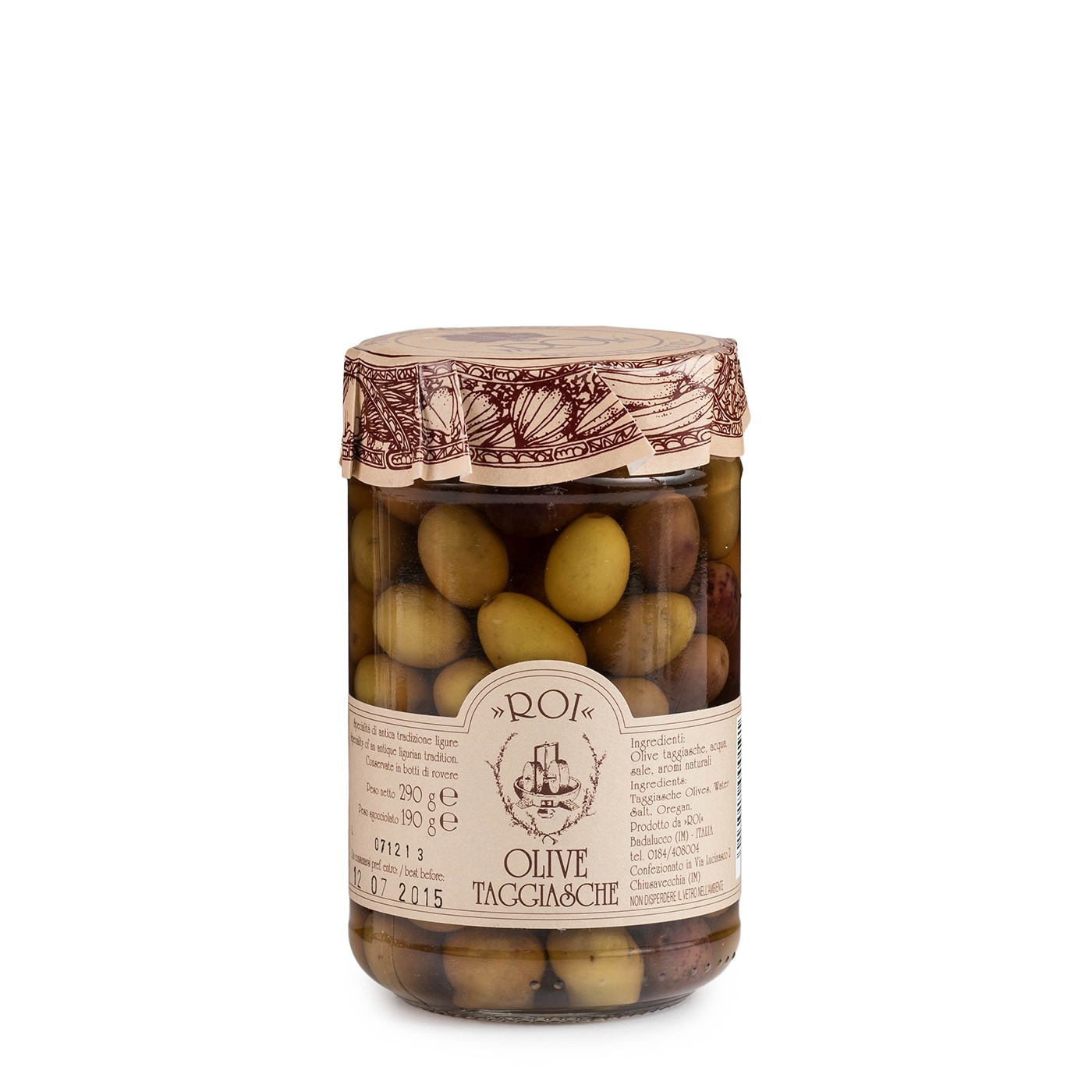 Taggiasca Olives in Brine 6.7 oz
