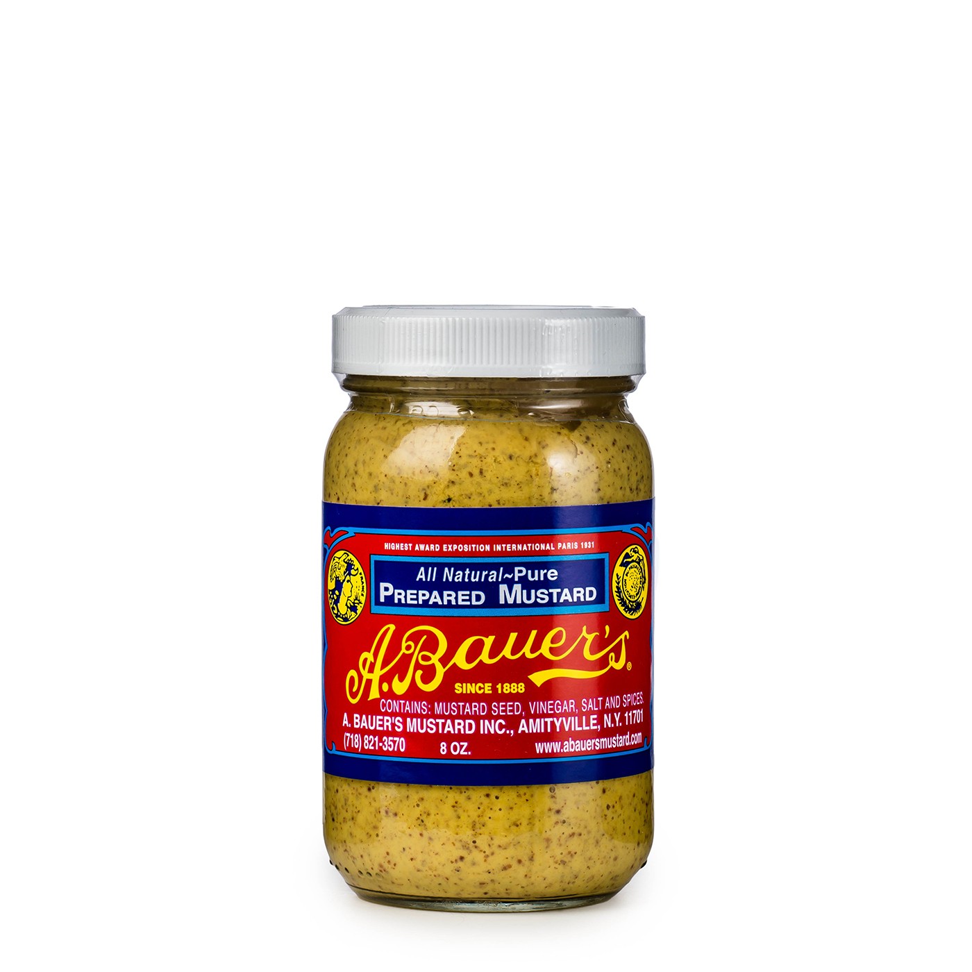 Pure Prepared Mustard 8 oz A. Bauer's Eataly