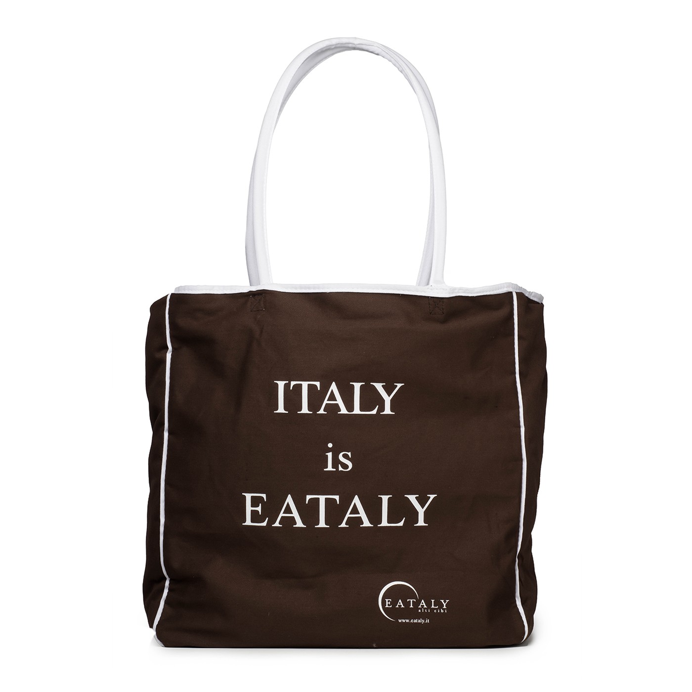 Italy is Eataly Zipper Tote Bag - Brown - Made in Eataly | Eataly