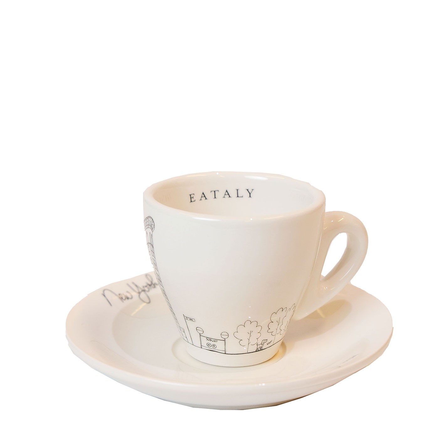 Eataly Flatiron White Ceramic Espresso Cup
