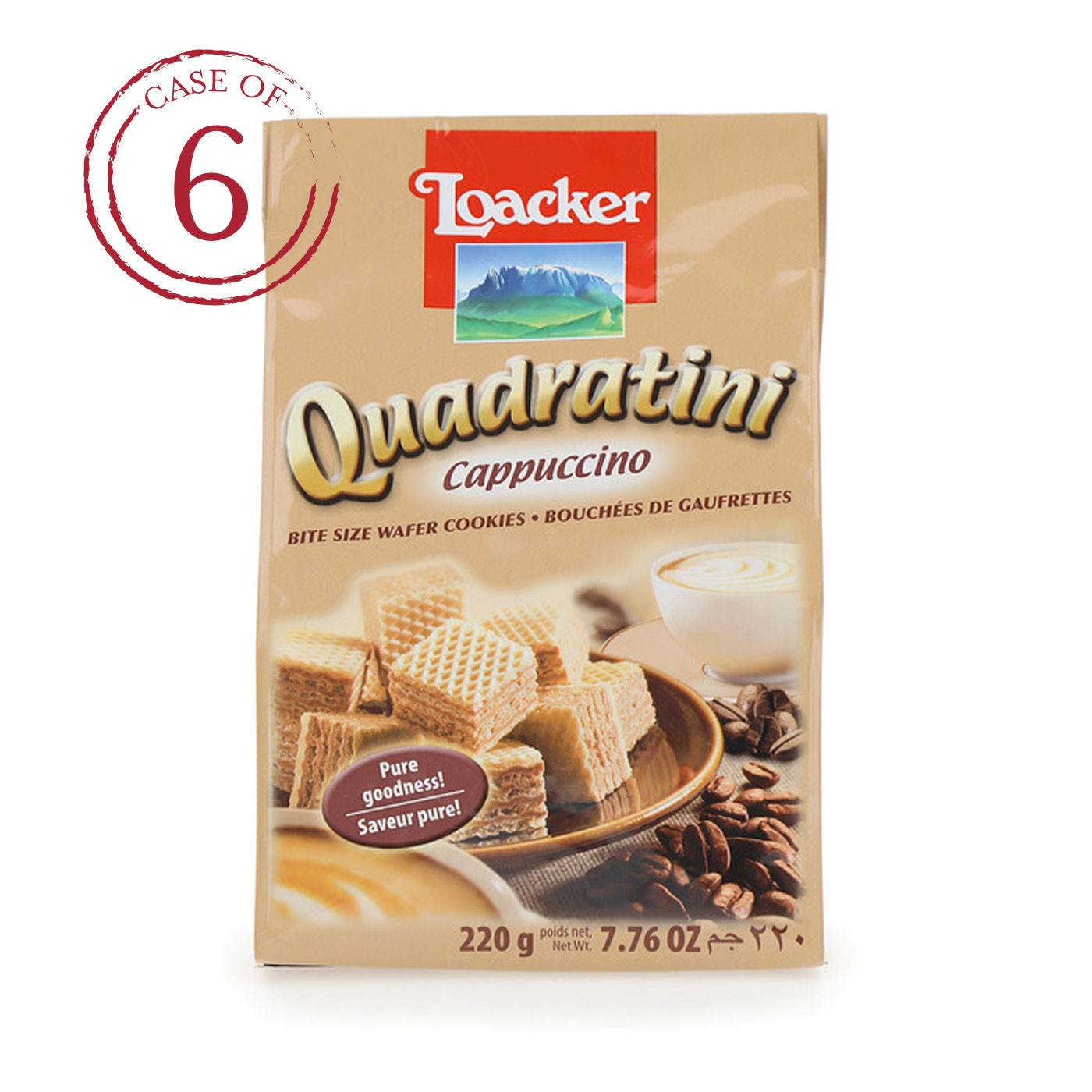 Cappuccino Quadratini 7.7 oz - Case of 6