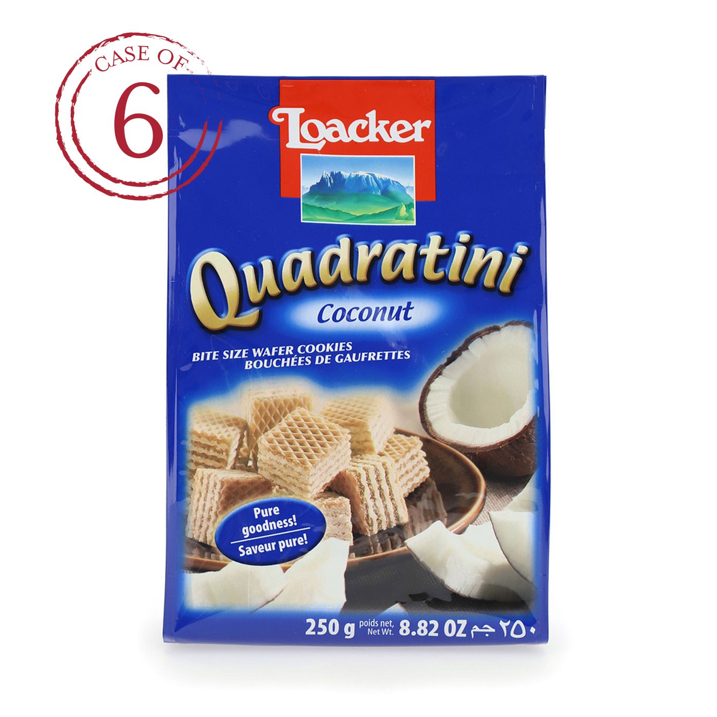 Coconut Quadratini 8.8 oz - Case of 6
