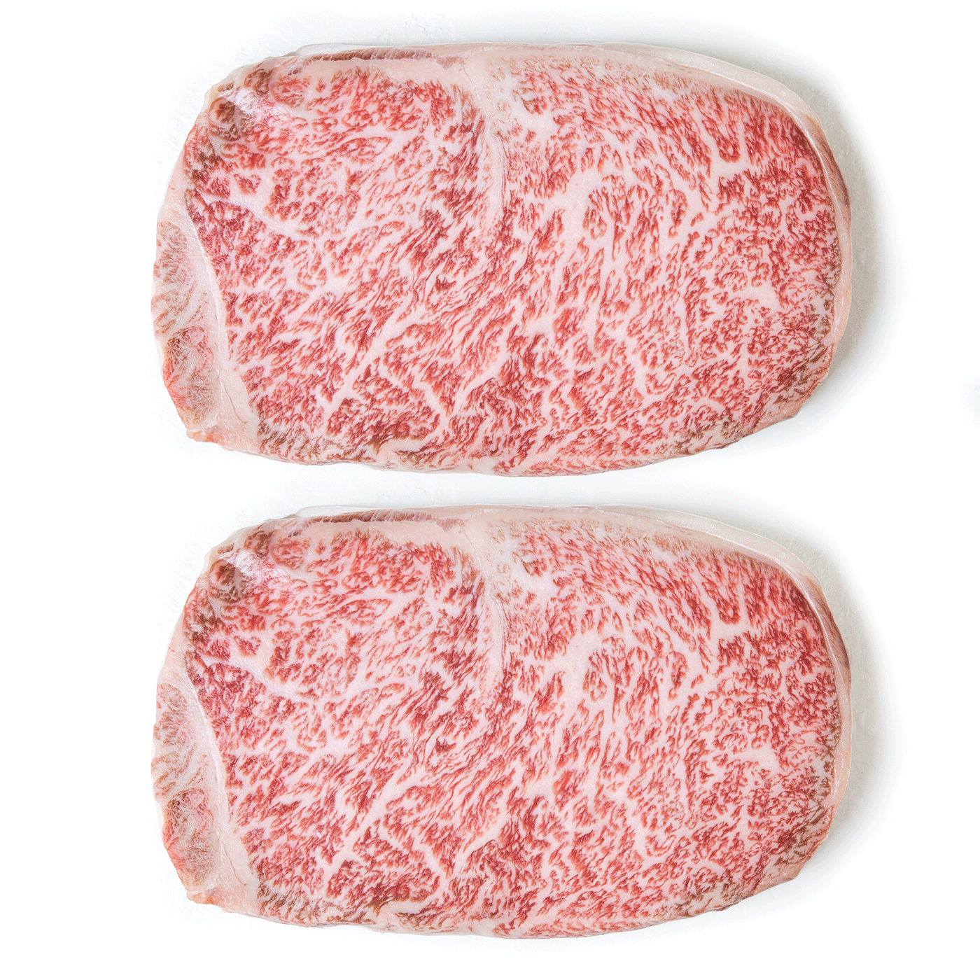 MiyazakiGyu Striploin, Two Steaks, 10 oz each