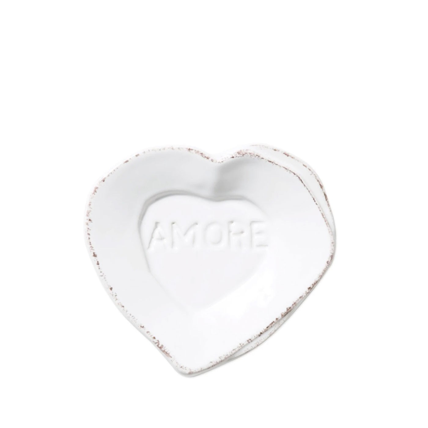 Lastra White Heart Mini Amore Plate - Vietri | Eataly.com