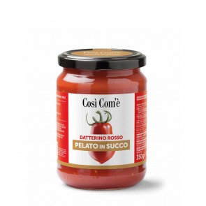 Peeled Red Datterino Tomatoes in Juice 12 oz