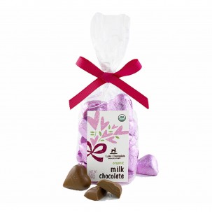 Organic Milk Chocolate Hearts in Bag 5.9 oz