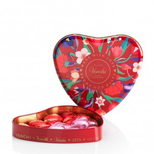 Heart Shaped Large Tin with Assorted Chocolates 5.3 oz