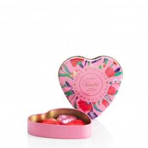 Heart Shaped Small Tin with Assorted Chocolates 1.6 oz