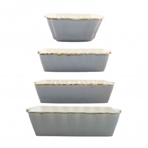 Italian Bakers Gray Four-Piece Bakeware Essentials Set