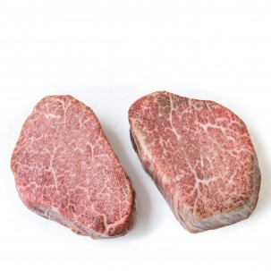 MiyazakiGyu Tenderloin, Two Steaks, 8 oz