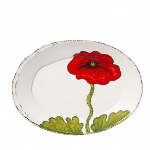 Lastra Poppy Small Oval Platter