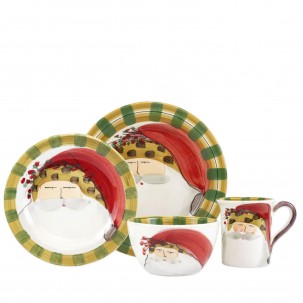 Old St. Nick Animal Hat Four-Piece Place Setting