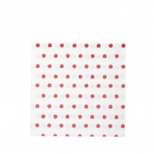 Papersoft Red Dots Dinner Napkins