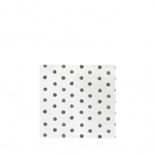 Papersoft Gray Dots Cocktail Napkins