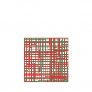 Papersoft Plaid Green & Red Cocktail Napkins