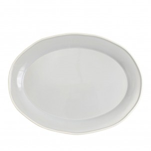 Chroma Light Gray Oval Platter